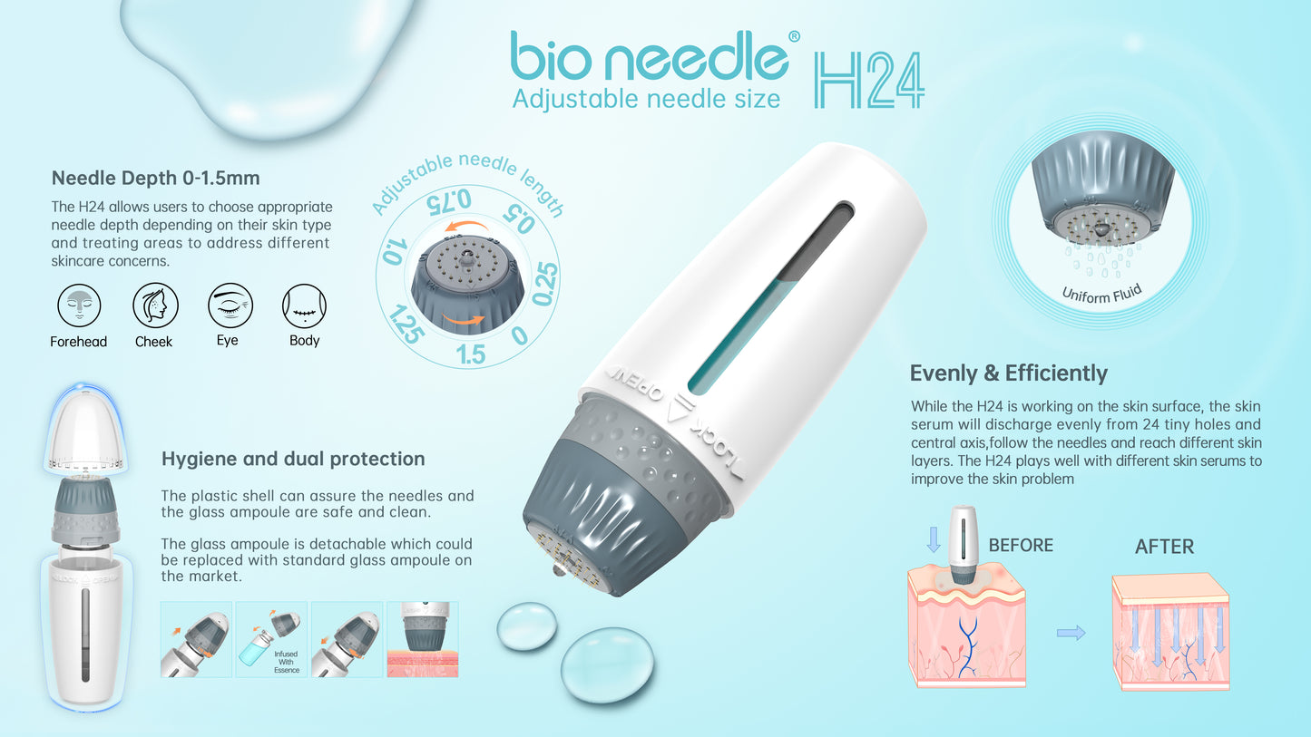 Bio-Needle 24 | Adjustable Needle Length Derma Stamp
