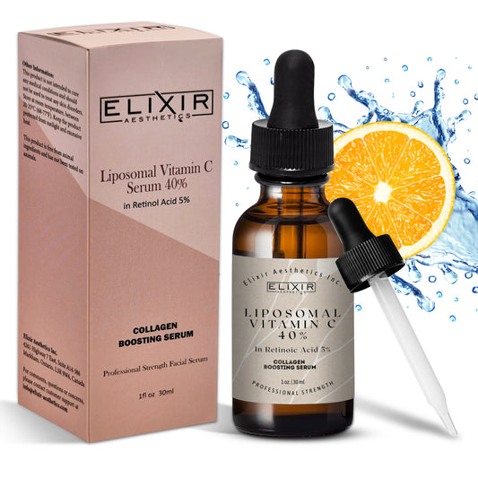 Professional Strength Liposomal Vitamin C 40% Serum in 5% Retinoic Acid
